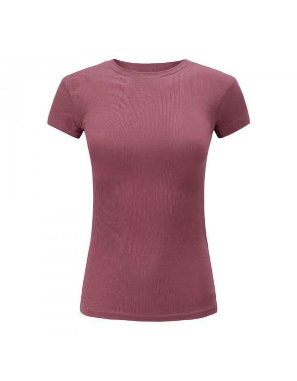 European and American t-shirt with short sleeves and large breasts for women in spring and summer 