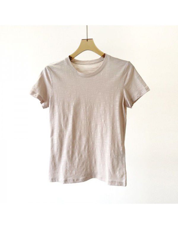 Spring and summer new women's bamboo t-shirt 