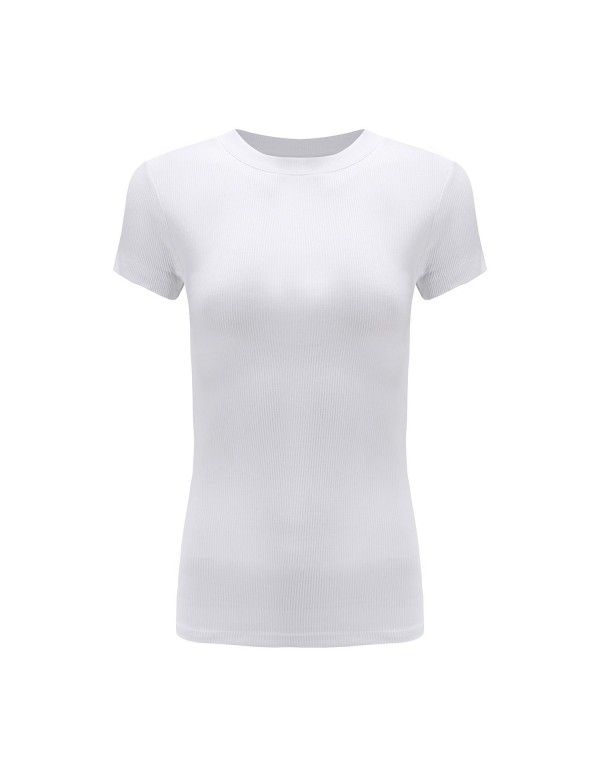 European and American t-shirt with short sleeves and large breasts for women in spring and summer 
