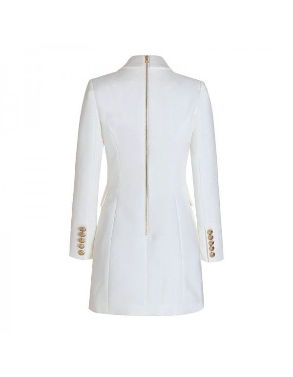 Suit Dress Black White Slim Fit Commuter Dress Dress Dress Dress Women's Fashion