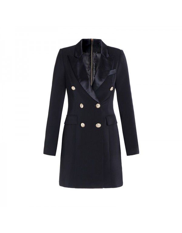 Suit Dress Black White Slim Fit Commuter Dress Dress Dress Dress Women's Fashion