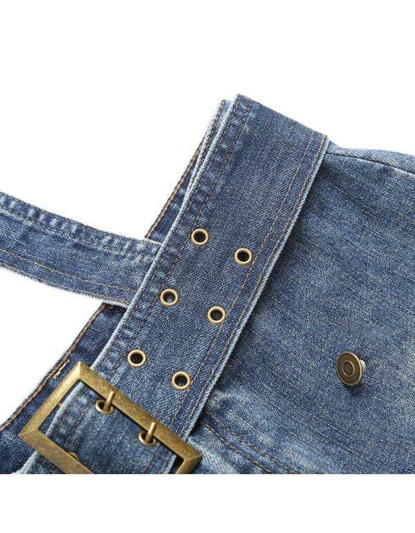 Summer New Street Style Low Waist Anti Runaway Skirt Pants Wrapped Hip Skirt