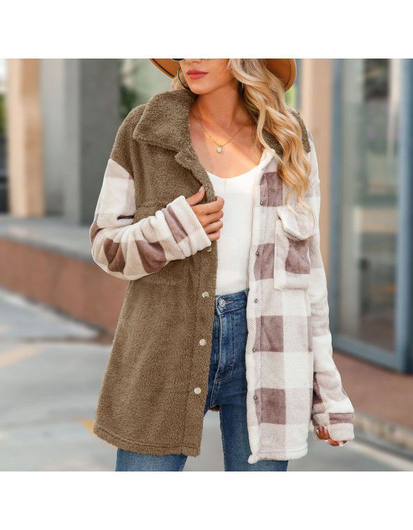Flashy European and American autumn women's coat p...