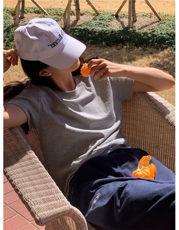 Spring and summer new pure cotton base short-sleeved T-shirt for women 