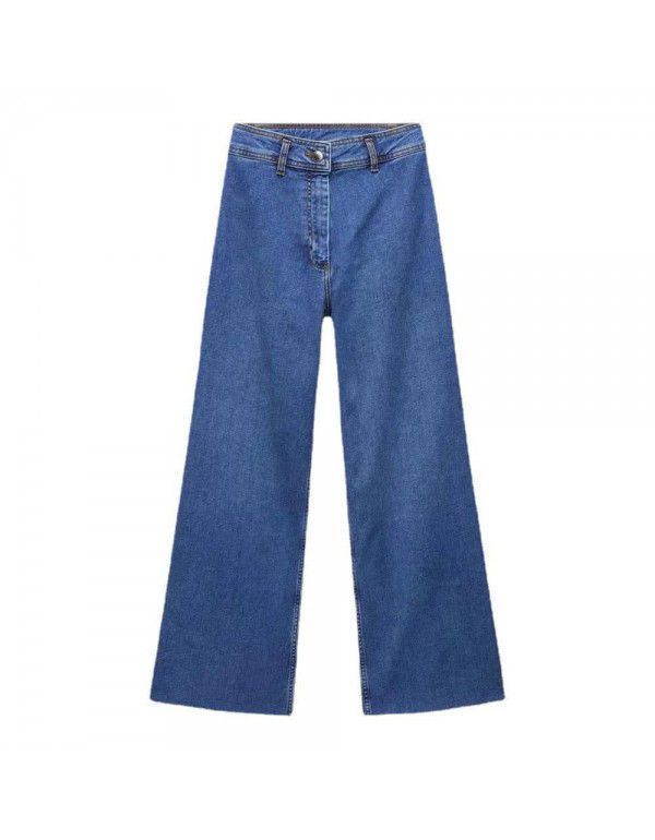 New Women's Straight Loose Fit Fashion Versatile Jeans