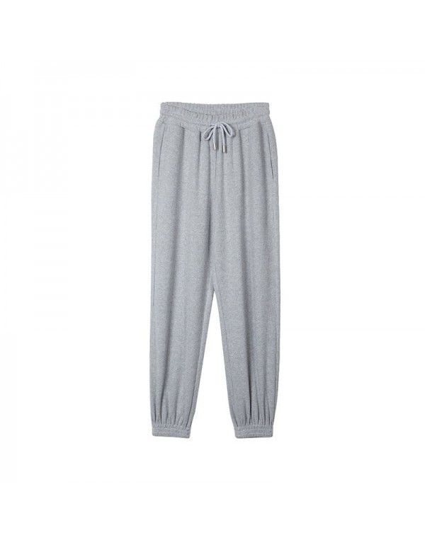 New style leggings sports pants for women Spring/Summer High Waist Korean Jazz Dance Capris Cotton Drawstring casual pants for women