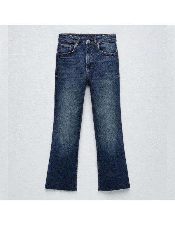 Spring New Commuter Women's Ankle Flare Jeans