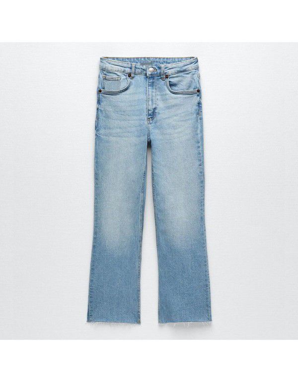 Spring New Commuter Women's Ankle Flare Jeans