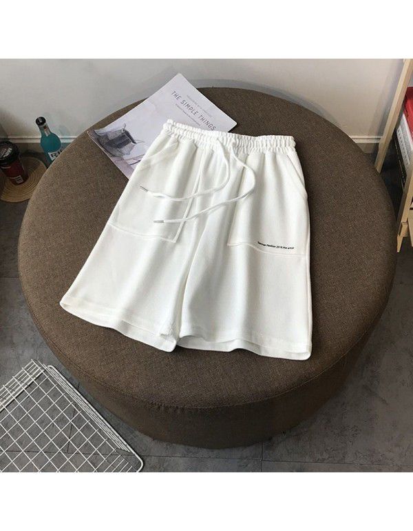 New Korean Cotton Women's Pants Versatile for Girls Thin Slim Large Quarter Pants