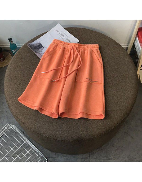 New Korean Cotton Women's Pants Versatile for Girls Thin Slim Large Quarter Pants