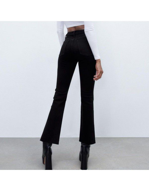 Spring New Commuter Women's Ankle Flare Jeans