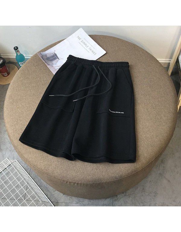 New Korean Cotton Women's Pants Versatile for Girls Thin Slim Large Quarter Pants
