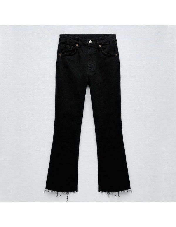 Spring New Commuter Women's Ankle Flare Jeans