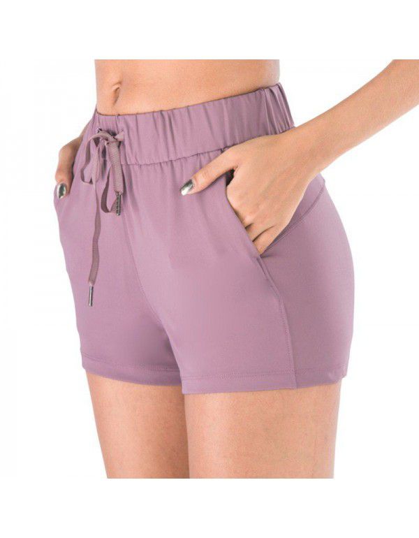 Yoga Pants Loose Drawstring Running Fitness Quick Dry Sports Shorts