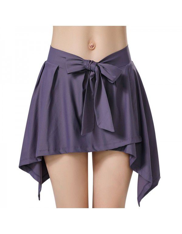 Spring and summer new anti glare short skirt fake two-piece shorts one piece skirt yoga pants running fitness sports skirt pants