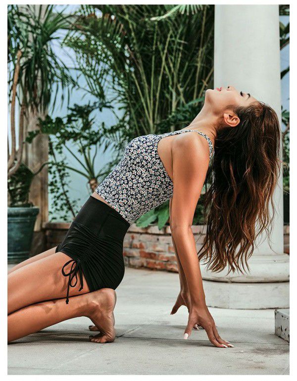 New Little Daisy Sports Bra Women's Nude Feel Moisture Absorbing and Sweatwicking Tight Sports Yoga Dance Dress Women