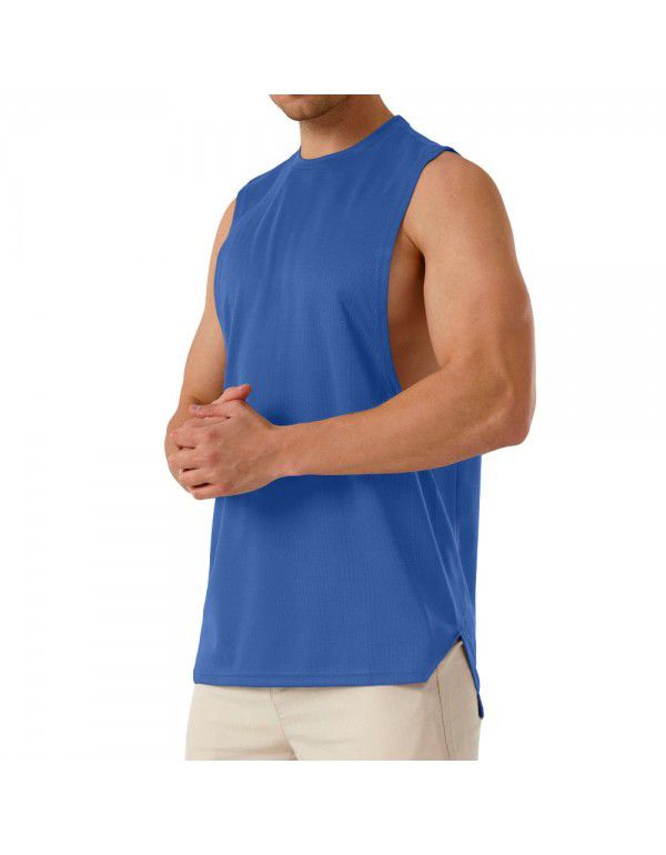 European and American men's muscle sports fitness short sleeve cotton casual summer new t-shirt