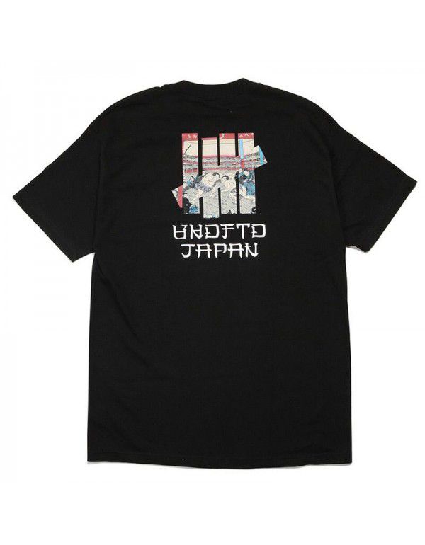 Short Sleeve Unbreakable Five Bar T-shirt Men's Fashion Brand Clothes Round Neck Cotton Loose Couple Dress Summer Dress Tested