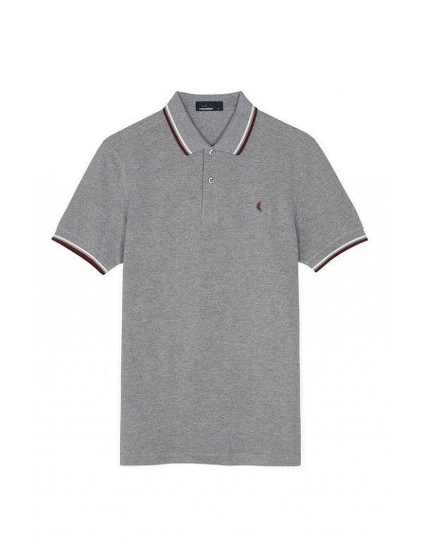 Men's casual trend cotton POLO shirt New summer T-shirt Color blocking bottom top Men's half sleeve