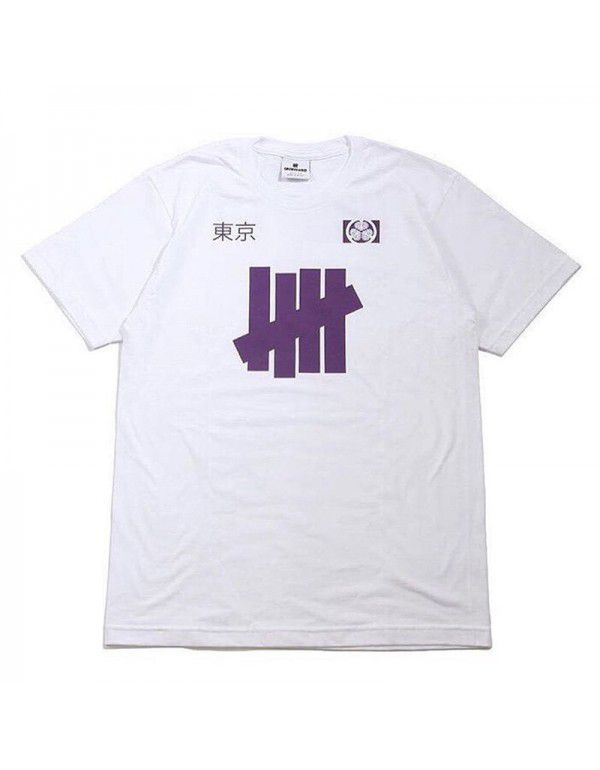 Short Sleeve Unbreakable Five Bar T-shirt Men's Fashion Brand Clothes Round Neck Cotton Loose Couple Dress Summer Dress Tested