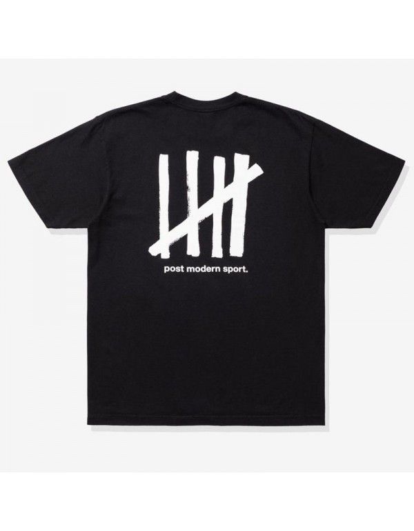 Short Sleeve Unbreakable Five Bar T-shirt Men's Fashion Brand Clothes Round Neck Cotton Loose Couple Dress Summer Dress Tested