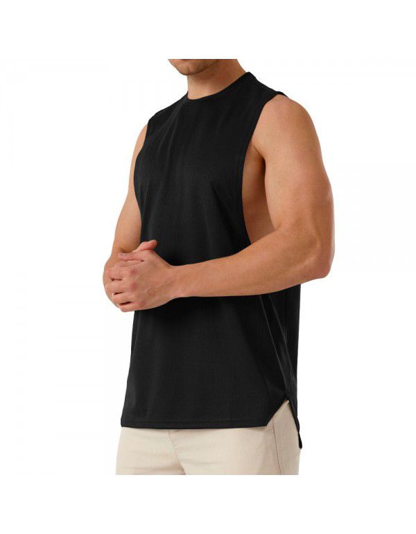 European and American men's muscle sports fitness short sleeve cotton casual summer new t-shirt