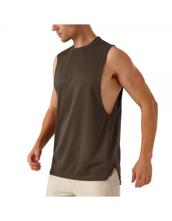 European and American men's muscle sports fitness short sleeve cotton casual summer new t-shirt