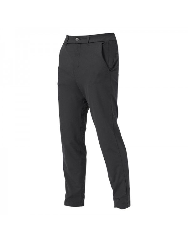 Men's pants Slim fit high elastic sports fitness casual woven cropped pants