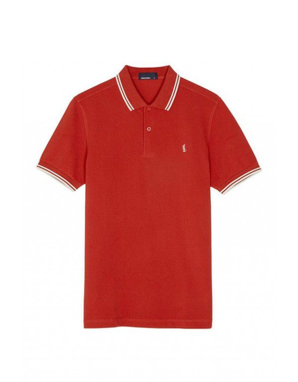 Men's casual trend cotton POLO shirt New summer T-shirt Color blocking bottom top Men's half sleeve